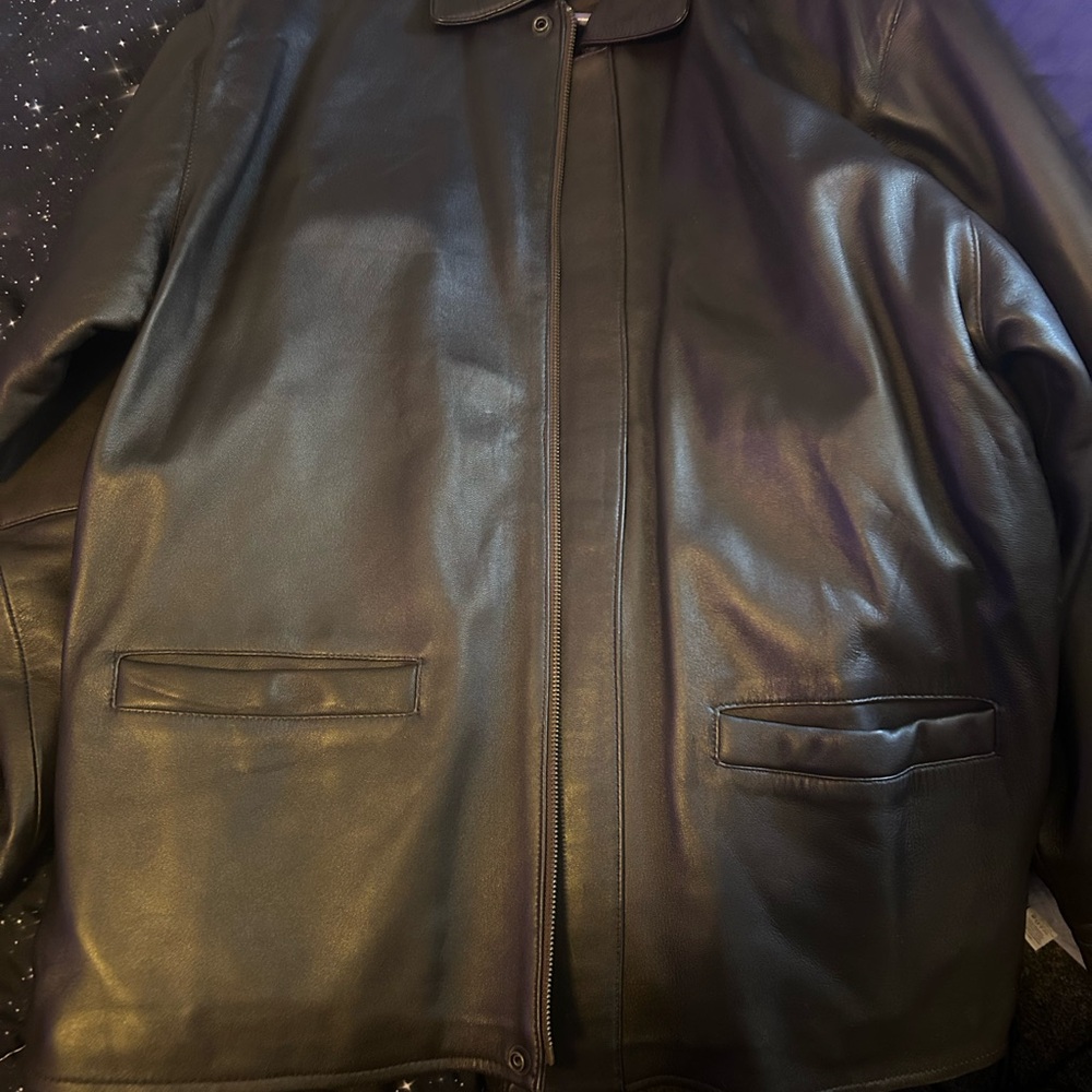Men's Black Leather Jacket